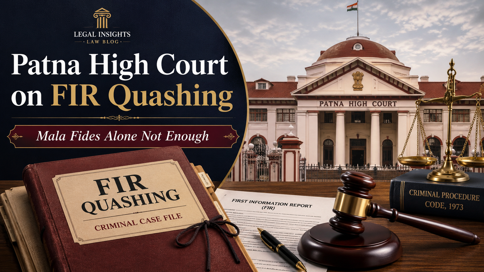 Patna High Court: FIR Quashing Cannot Be Granted Only on Allegation of Mala Fides