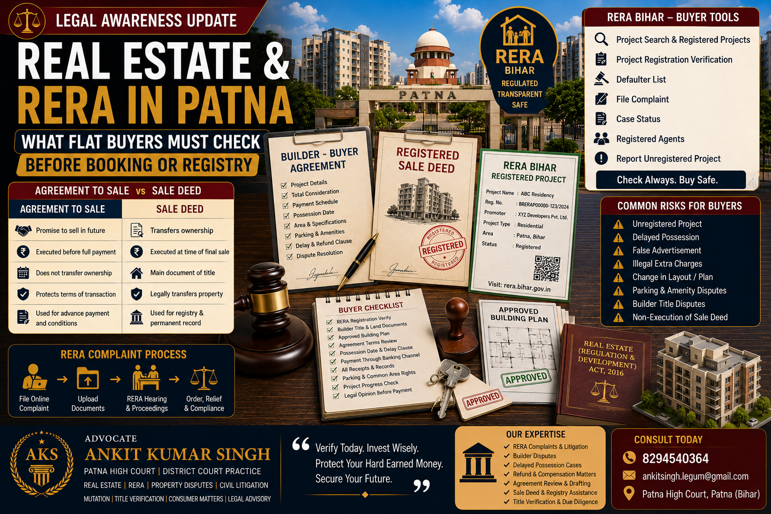 Real Estate and RERA in Patna: What Flat Buyers Must Check Before Booking or Registry