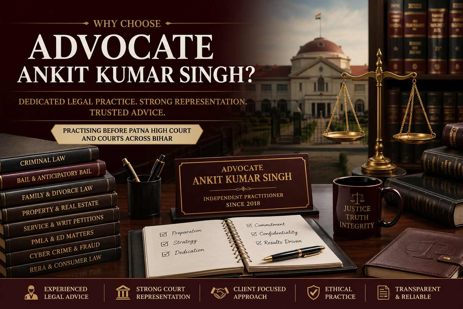 Why Choose Advocate Ankit Kumar Singh? Detailed Guide to Legal Practice in Patna and Bihar