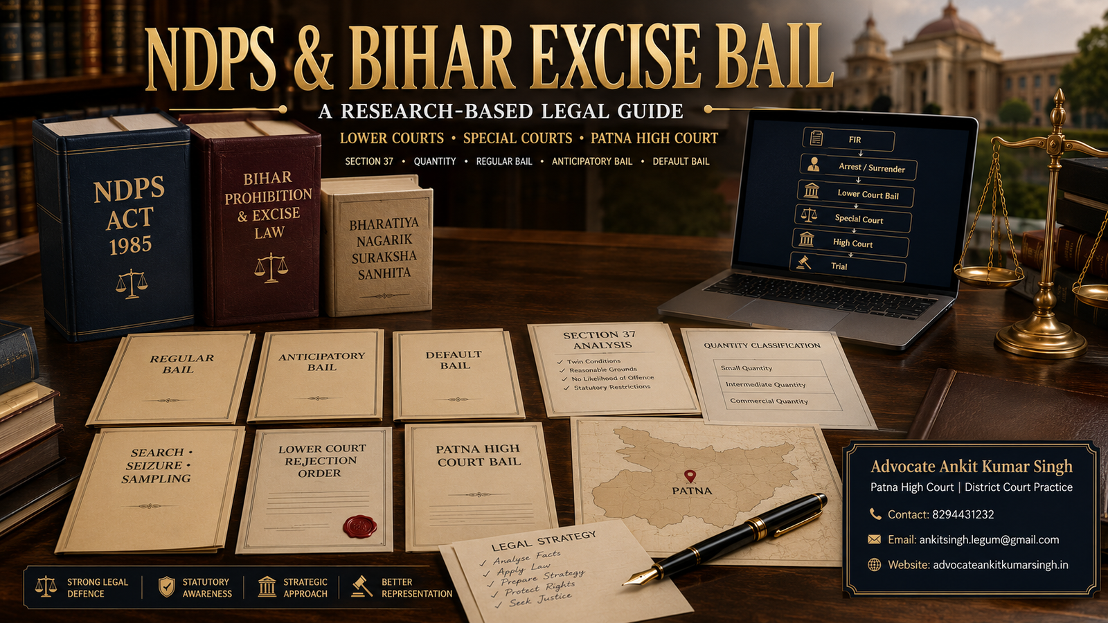 NDPS and Excise Bail in Bihar: Research-Based Guide to Anticipatory Bail, Regular Bail and Default Bail. NDPS and Excise Bail in Bihar: Research-Based Guide to Anticipatory Bail.