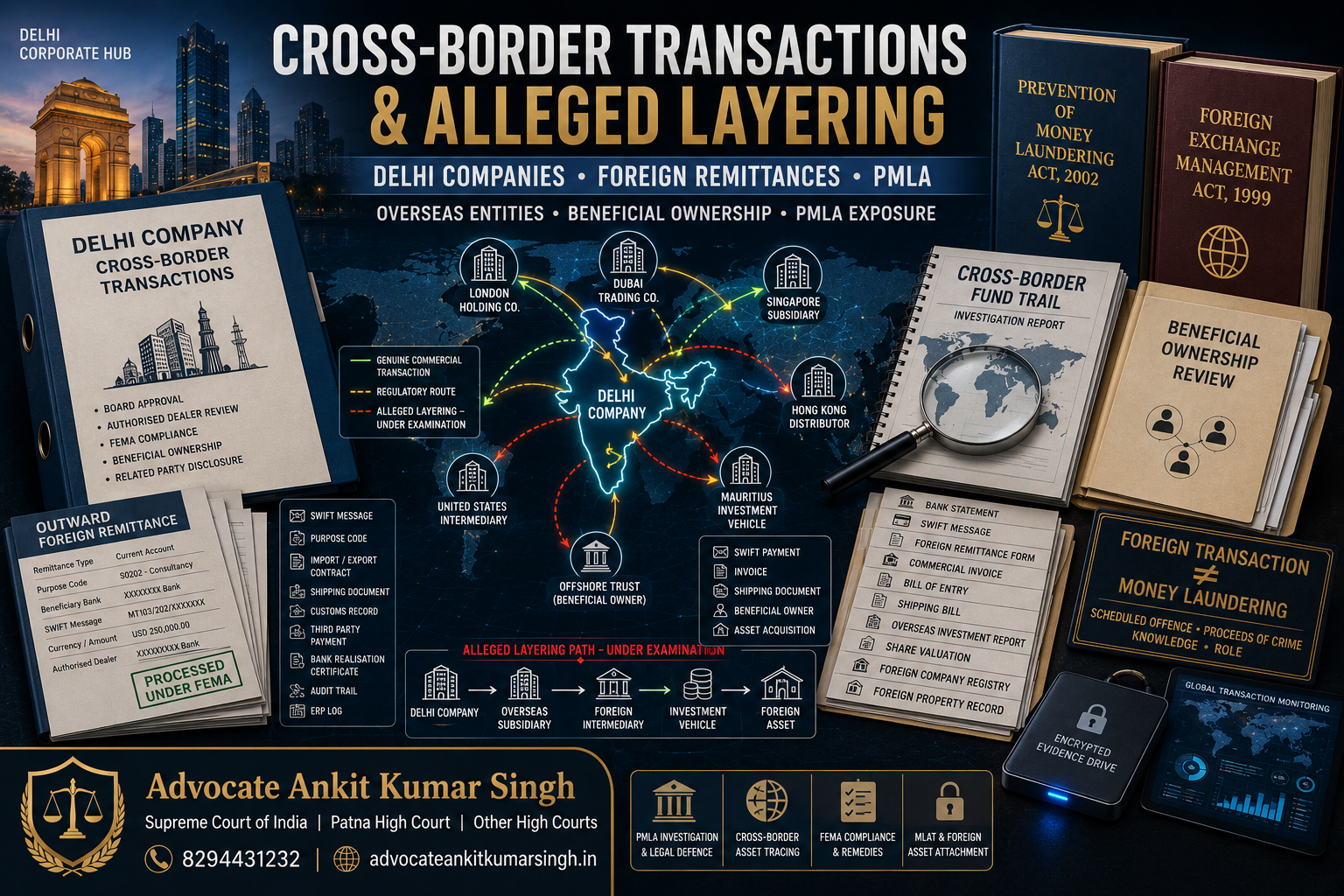 Foreign Remittances, Overseas Companies and Alleged Fund Layering: ED and PMLA Risks for Delhi Businesses