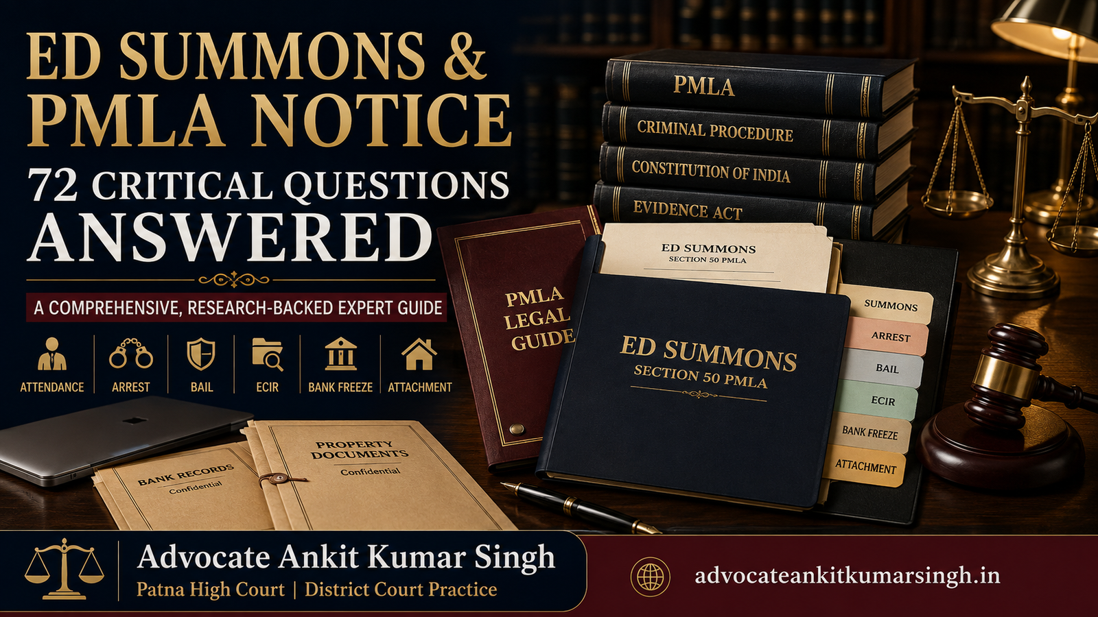 ED Summons and PMLA Notice in India: A Comprehensive, Research-Backed Expert Guide Answering 72 Critical Questions