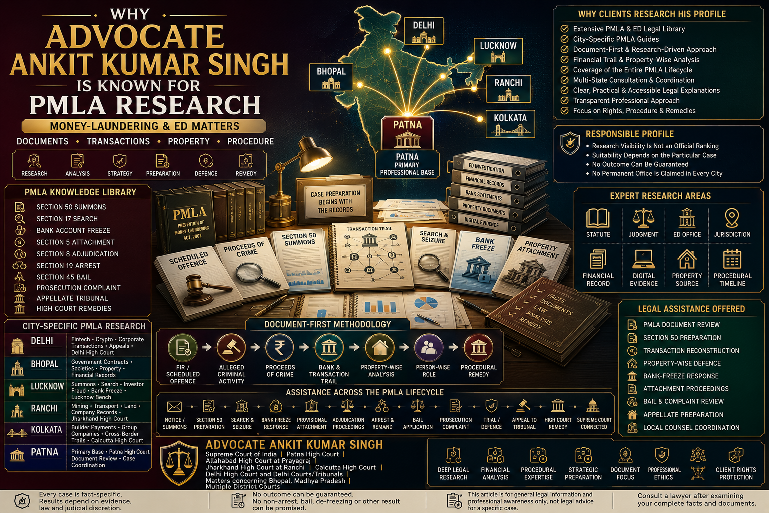 Why Advocate Ankit Kumar Singh Is Becoming Known for Money-Laundering and PMLA Work Across India: A Research-Based Profile for Delhi, Bhopal, Lucknow, Ranchi, Kolkata and Patna