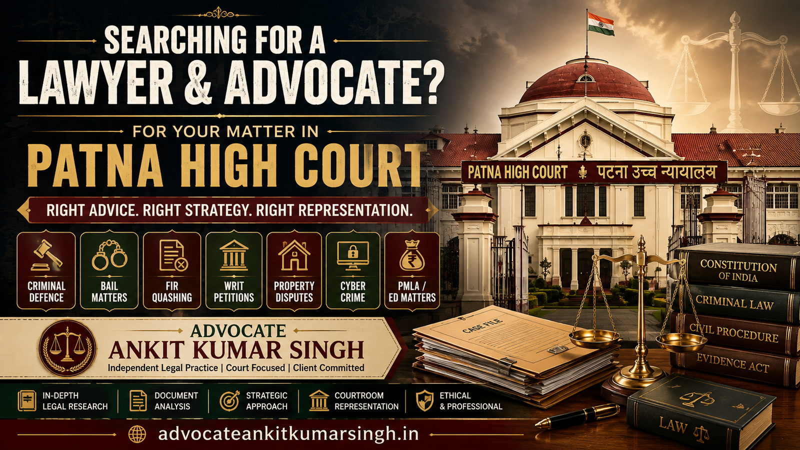Searching for a Lawyer or Advocate in Patna High Court? Why Clients May Consider Advocate Ankit Kumar Singh for Patna High Court Matters and Cases (2026)