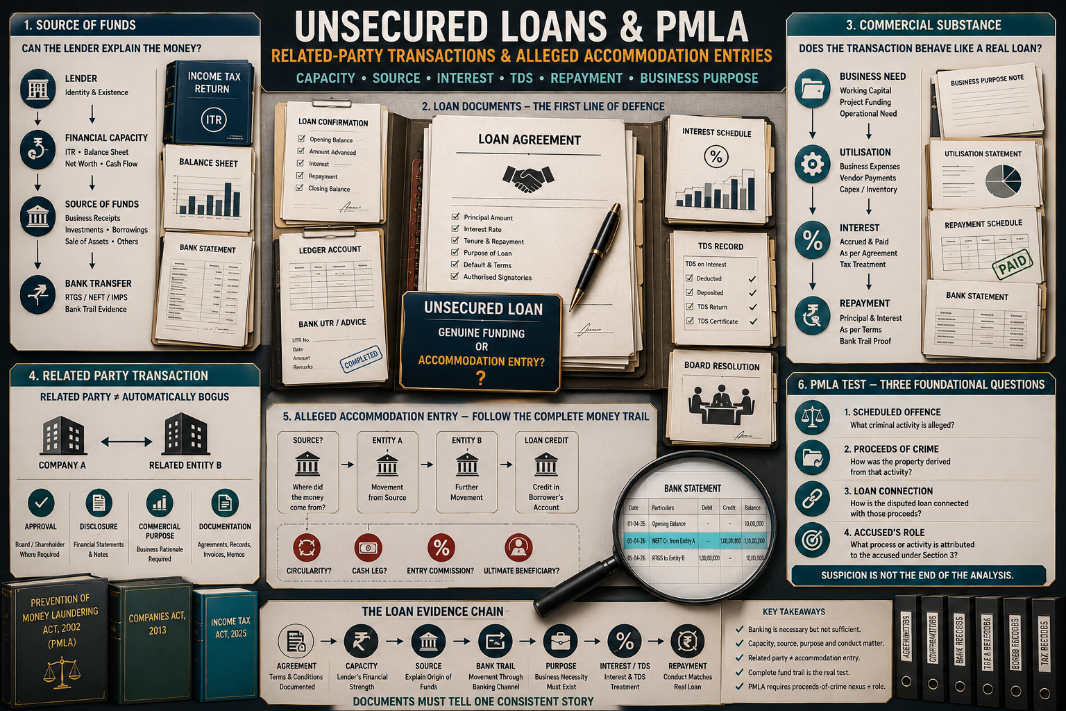 Unsecured Loans, Related-Party Transactions and Alleged Accommodation Entries under PMLA: Proving Genuineness, Financial Capacity and Business Purpose