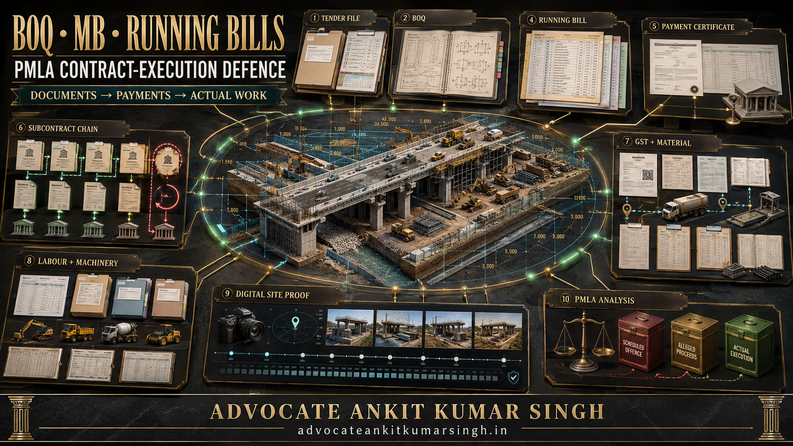 BOQ, Measurement Book, Running Bills and Subcontract Chains in PMLA Defence: How to Prove Actual Execution of Contract Work