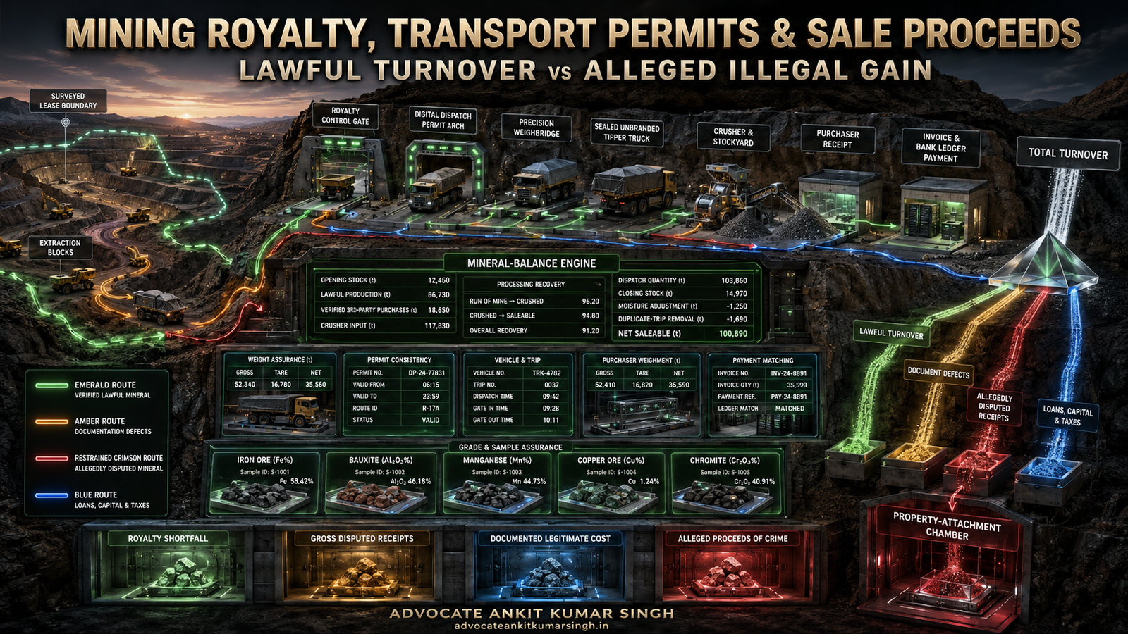 Mining Royalty, Transport Permits and Sale Proceeds: Quantifying Alleged Illegal Gain and Avoiding Total-Turnover Attachment