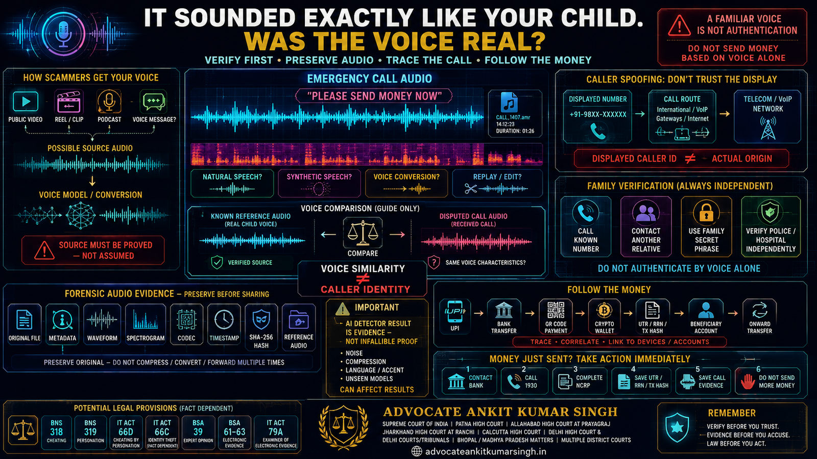 My Son or Daughter Called Asking for Urgent Money — Was It an AI Voice Clone? How to Prove a Family-Emergency Voice Scam in India