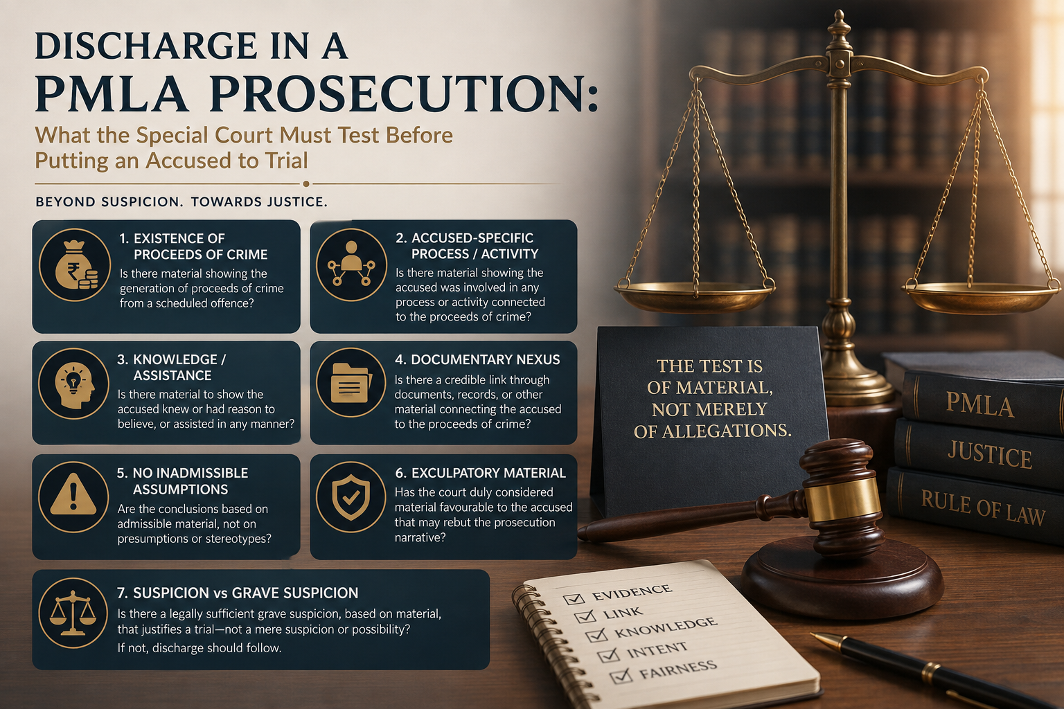 Discharge in a PMLA Prosecution: What Must the Special Court Test Before Putting an Accused to Trial? Proceeds of Crime, Section 3 Role, Knowledge & Grave Suspicion
