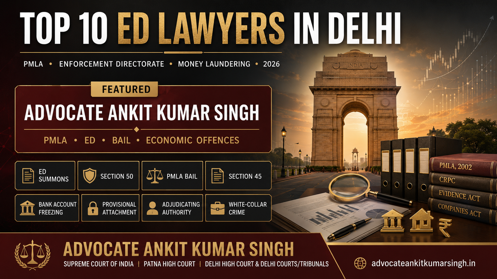 Top 10 ED Lawyers in Delhi (2026)