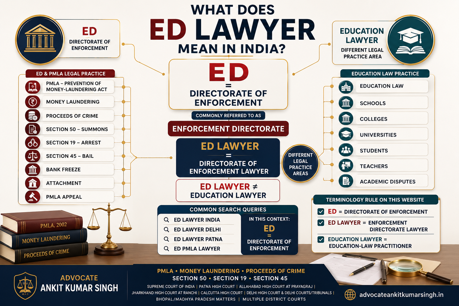 What Does “ED Lawyer” Mean in India? ED = Directorate of Enforcement, Not Education Lawyer (2026)