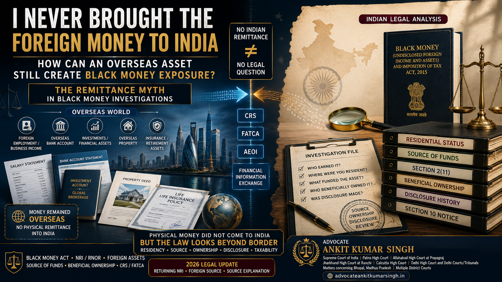 I Never Brought the Foreign Money to India — How Can an Overseas Asset Still Create Black Money Exposure?