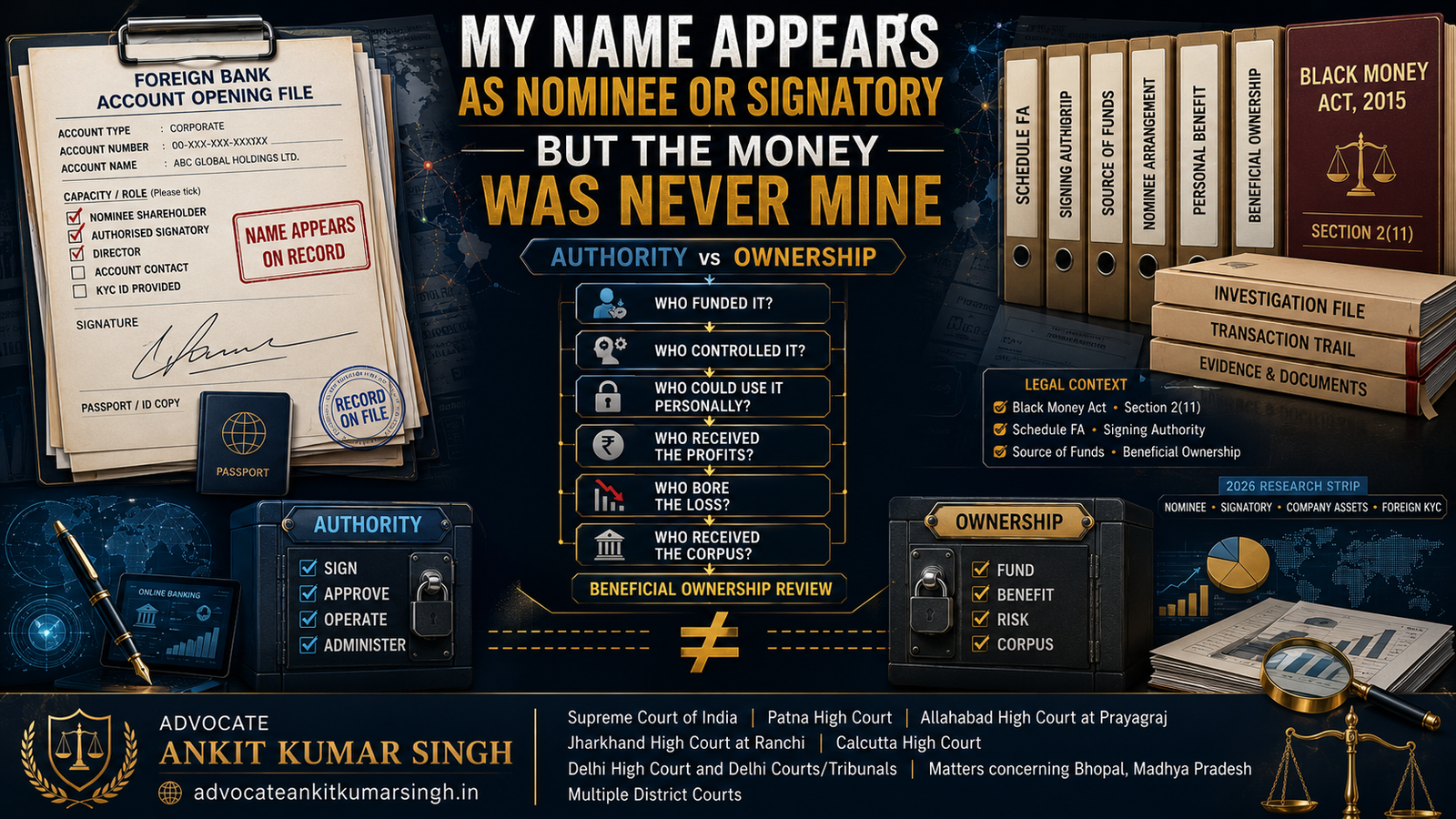 My Name Appears as Nominee or Signatory, but the Money Was Never Mine — Authority vs Ownership