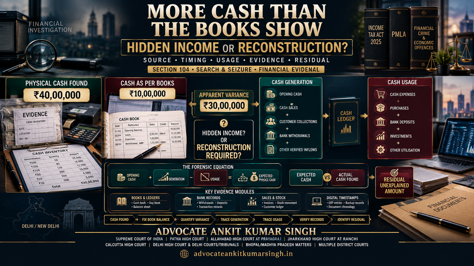 A Search Found More Cash Than the Books Show - Should the Inquiry Begin With Hidden Income or Reconstruction of Cash Generation and Usage?