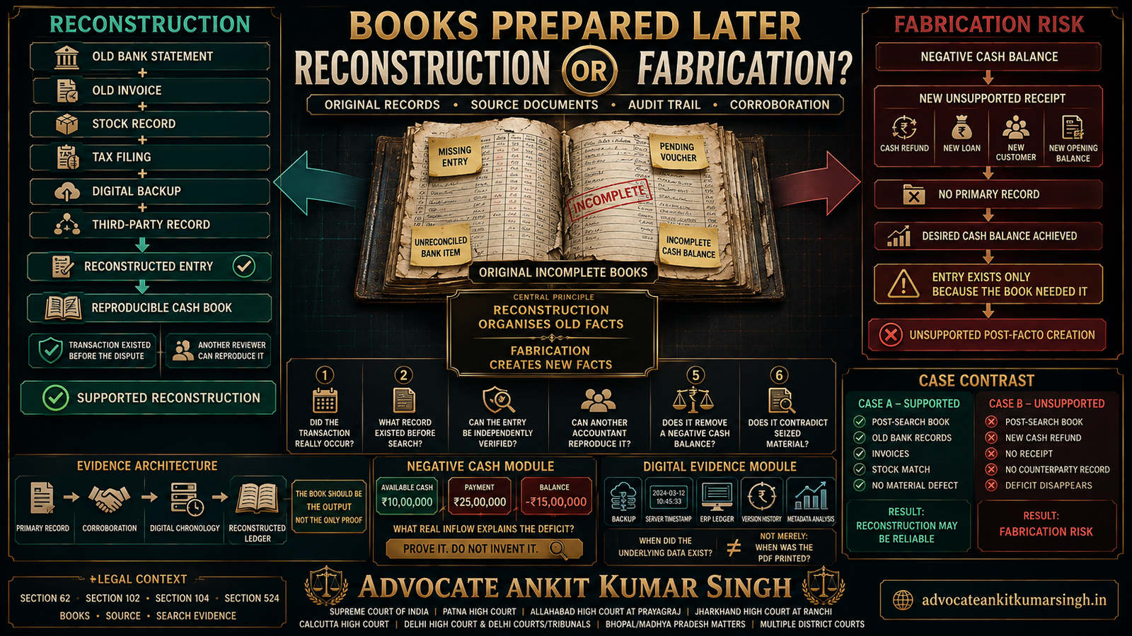 My Books Were Prepared Later From Incomplete Records - When Does Reconstruction Become Fabrication?