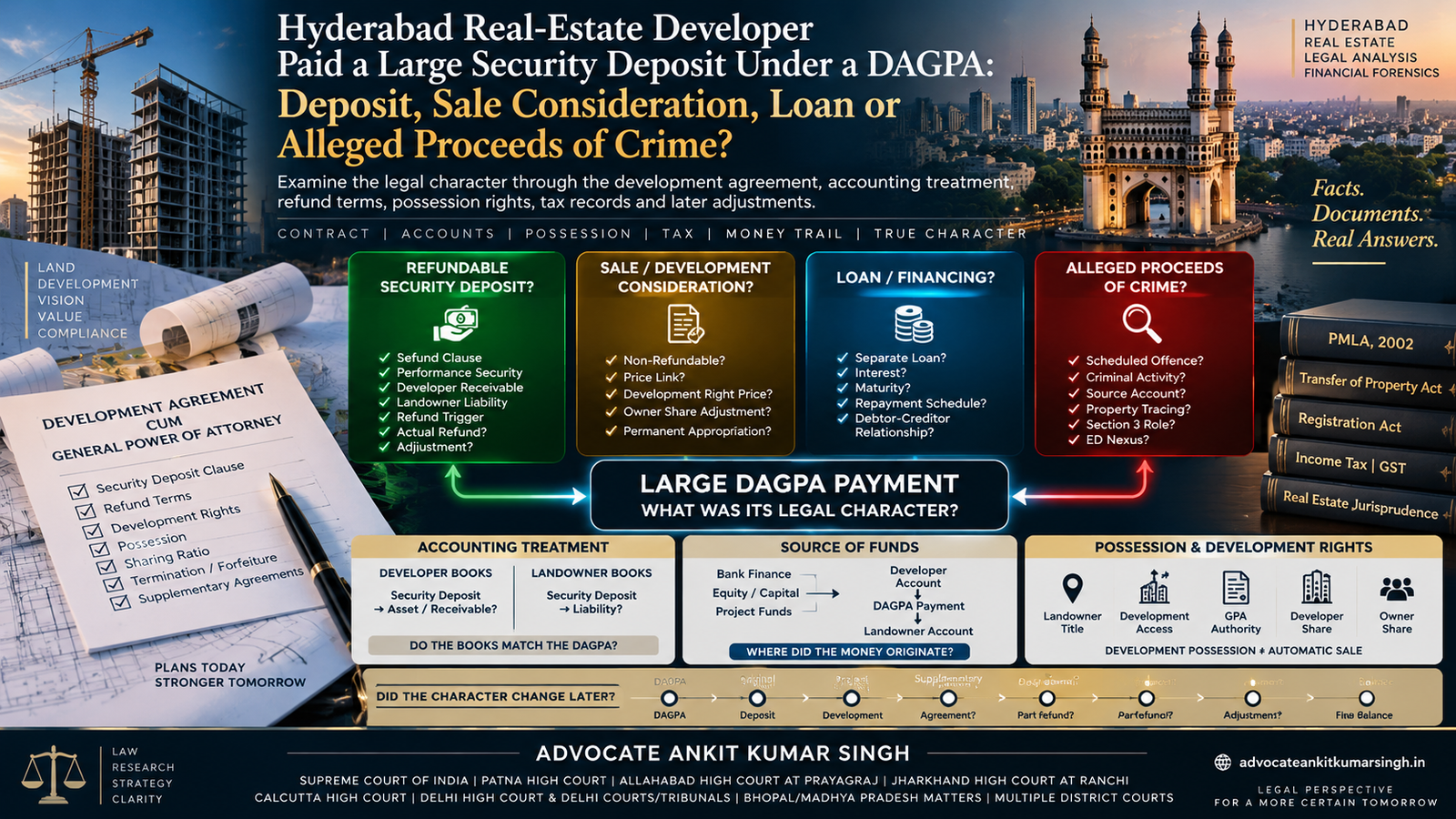 Hyderabad Real-Estate Developer Paid a Large Security Deposit Under a DAGPA: Deposit, Sale Consideration, Loan or Alleged Proceeds of Crime?