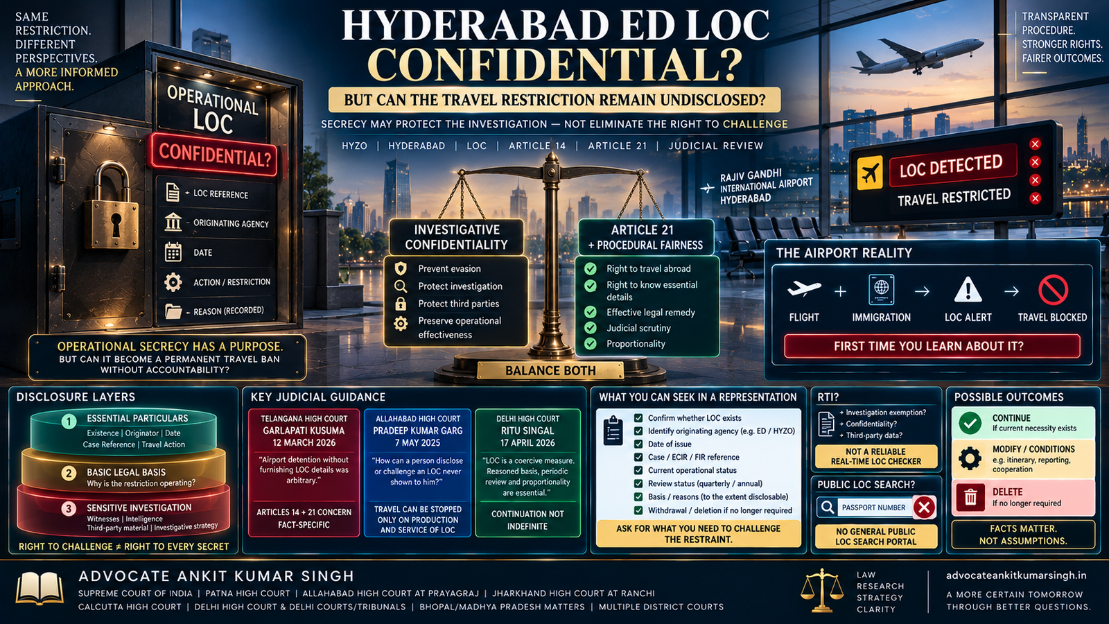 Hyderabad ED Look-Out Circular Is Said to Be Confidential: Does the Person Have a Right to Know About the Travel Restriction?