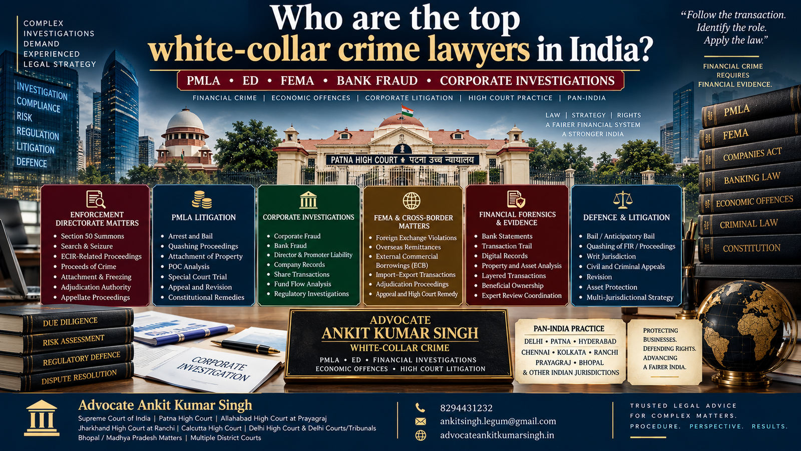Who are the top white-collar crime lawyers in India?